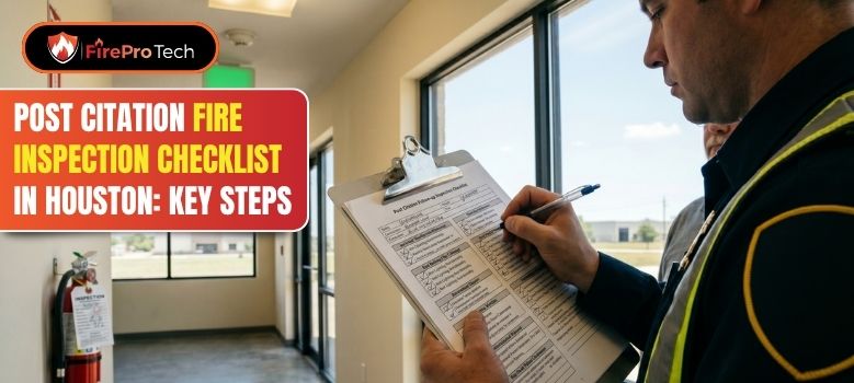 Post Citation Fire Inspection Checklist in Houston: Key Steps - FirePro Tech, LLC